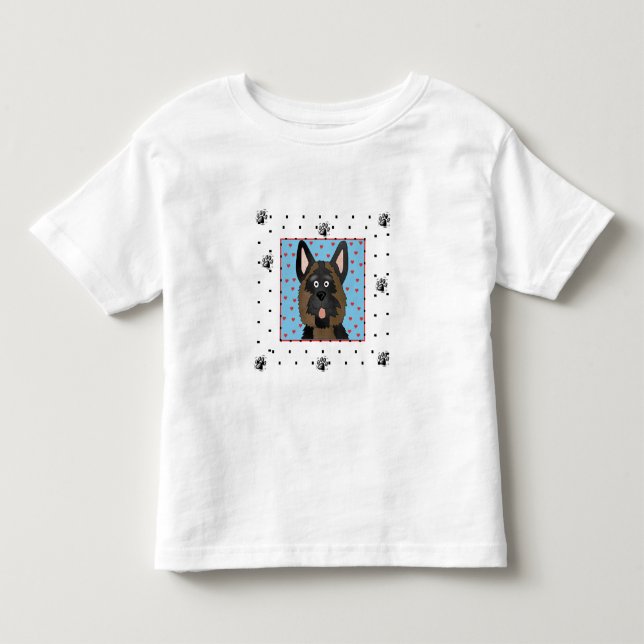 Schäferhund-Hundet-shirts und -geschenke Kleinkind T-shirt (Vorderseite)