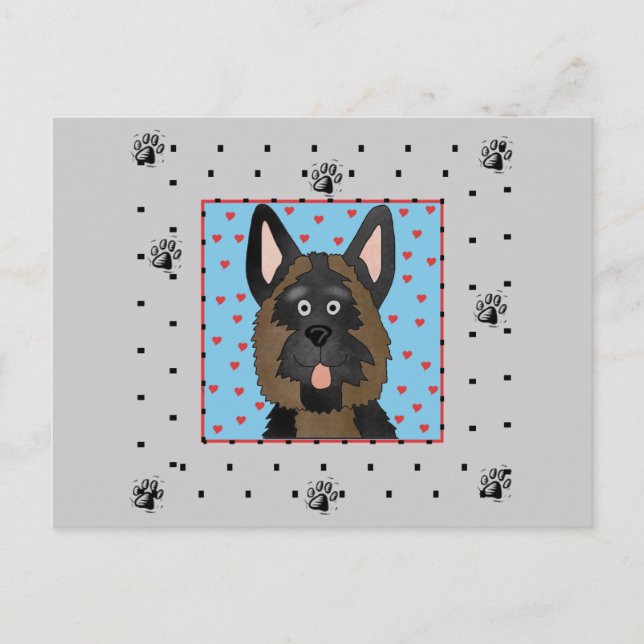 Schäferhund-Hundet-shirts und -geschenke Postkarte (Vorderseite)