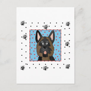 Schäferhund-Hundet-shirts und -geschenke Postkarte