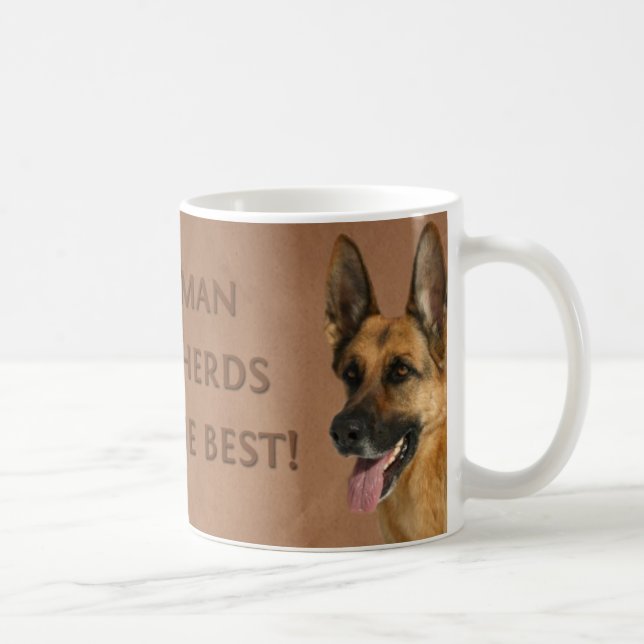 Schäferhund-HundeTasse Kaffeetasse (Rechts)