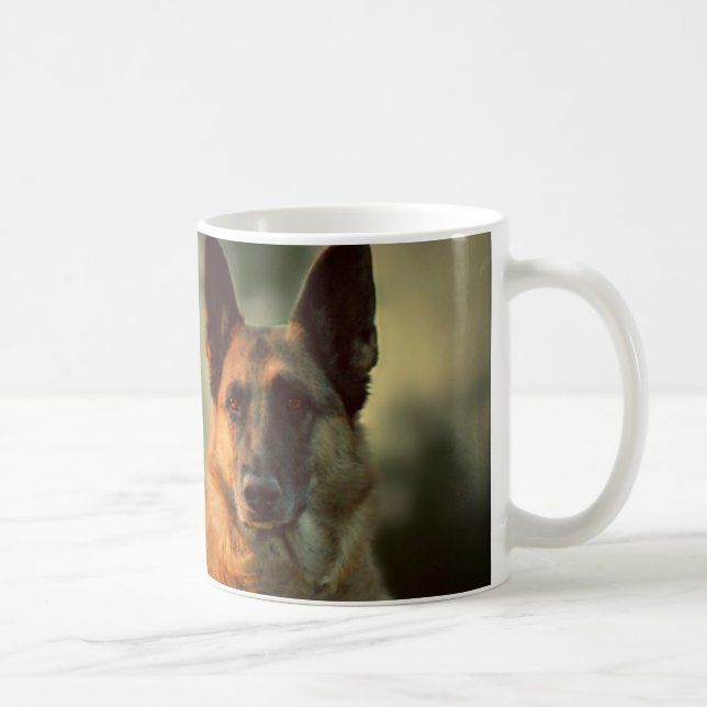Schäferhund-Kaffee-Tasse Kaffeetasse (Rechts)