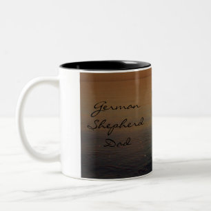 Schäferhund-Kaffee-Tasse Zweifarbige Tasse