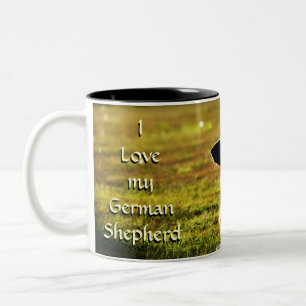 Schäferhund-Kaffee-Tasse Zweifarbige Tasse