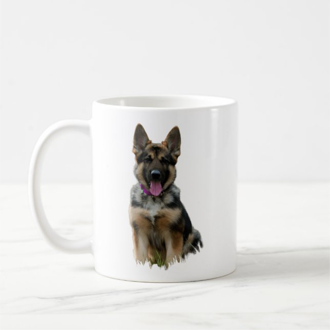Schäferhund Kaffeetasse (Links)