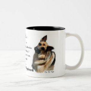 Schäferhund-Kunst-Geschenke Zweifarbige Tasse