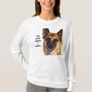 Schäferhund-lang Sleeved T - Shirt