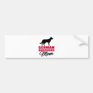 Schäferhund Mama Autoaufkleber