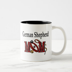 Schäferhund-Mama-Tasse Zweifarbige Tasse