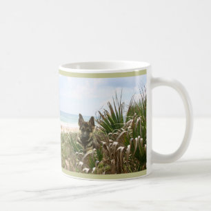 Schäferhund-Mama-Tassen-Strandhafer Kaffeetasse