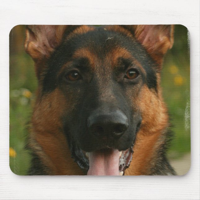 Schäferhund-Mausunterlage Mousepad (Vorne)