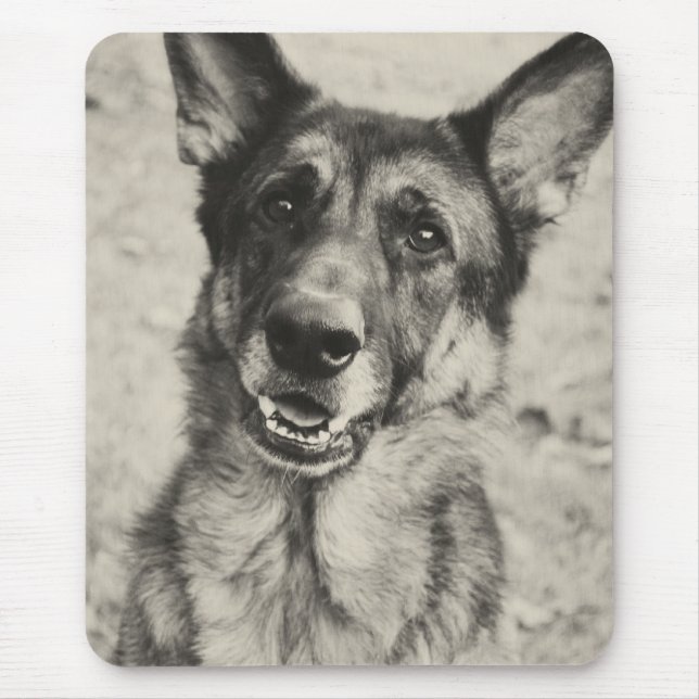 Schäferhund-Mausunterlage Mousepad (Vorne)