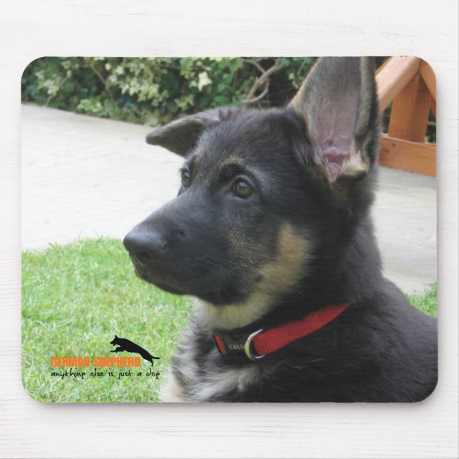Schäferhund Mousemat Mousepad (Vorne)