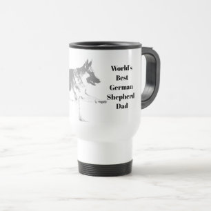 Schäferhund-Pendler-Kaffee-Tasse Reisebecher
