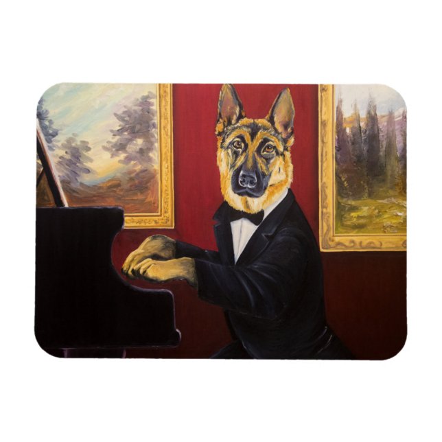 Schäferhund | Piano Waltz Magnet (Horizontal)
