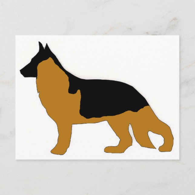 Schäferhund Postkarte (Vorderseite)