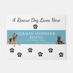 Schäferhund-Rettungs-zentrale Texas-Tür-Matte Fußmatte