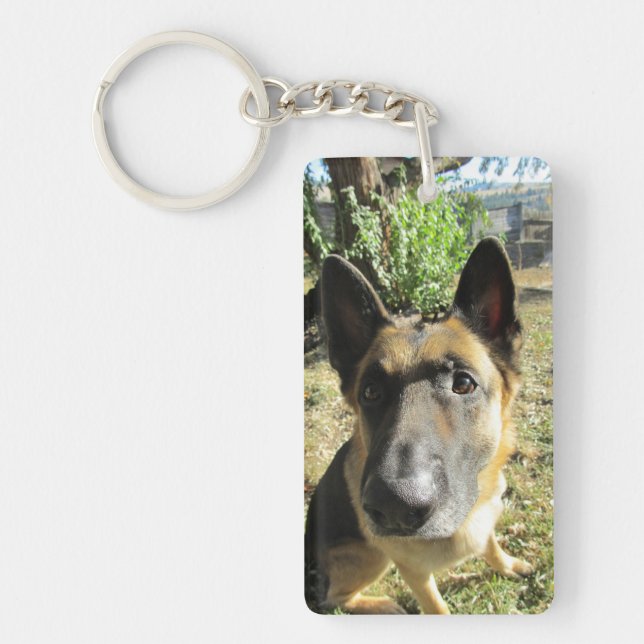 Schäferhund-Schlüsselanhänger Schlüsselanhänger (Vorderseite)