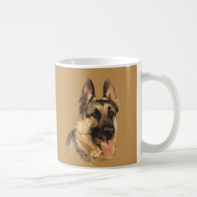 Schäferhund-sehr hübsche Tasse (Rechts)