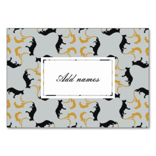 Schäferhund-Silhouette Tischnummer