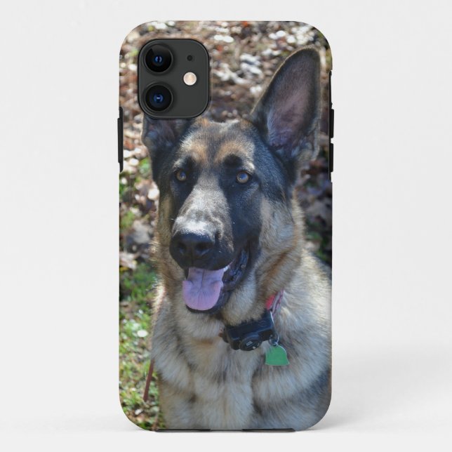 Schäferhund-Telefon-Kasten Case-Mate iPhone Hülle (Rückseite)