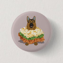 Schäferhund-Torten-Abzeichen Button