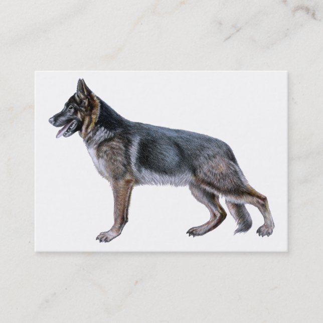 Schäferhund-Visitenkarte Visitenkarte (Vorderseite)