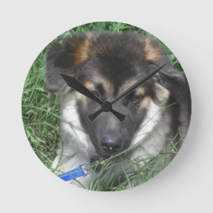 Schäferhund-Wanduhr Runde Wanduhr