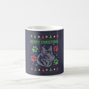 Schäferhund-Weihnachten Kaffeetasse