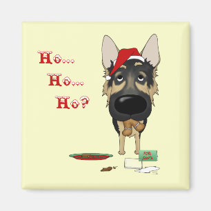 Schäferhund-Weihnachten Magnet