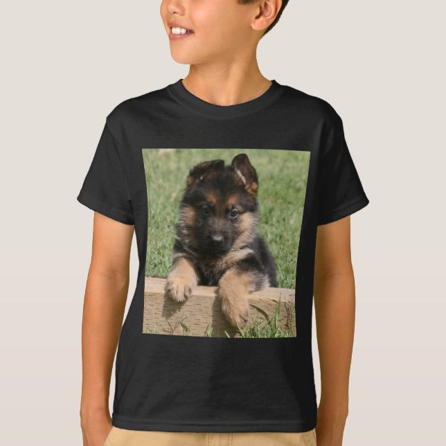 Schäferhund-Welpe T-Shirt (Vorderseite)