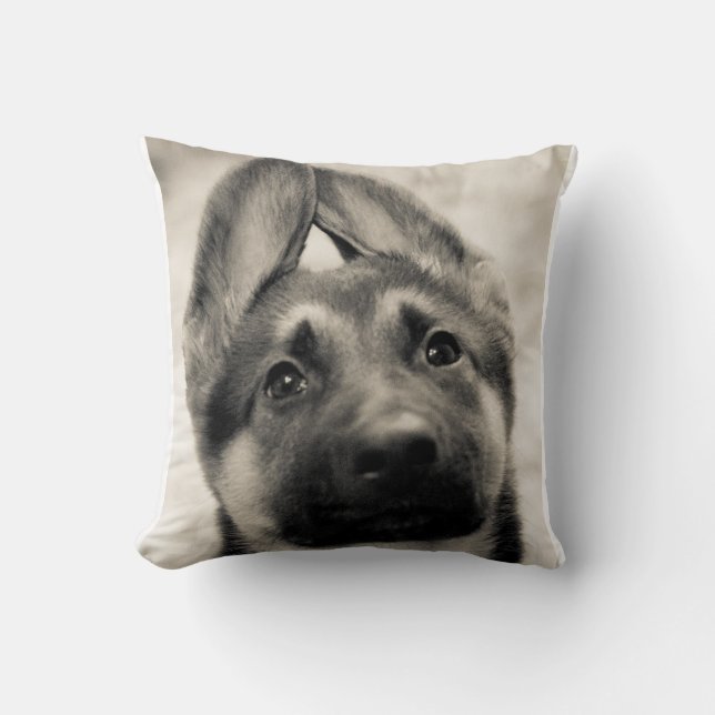 Schäferhund-Welpenkissen Kissen (Vorderseite)