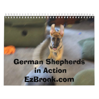 Schäferhunde in der Aktion Kalender