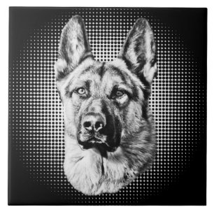 Schäferhundhund Fliese