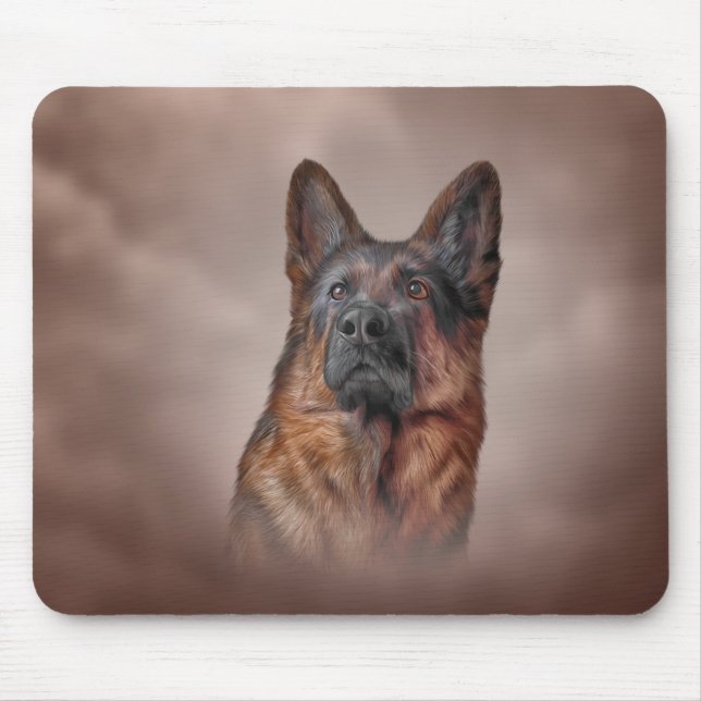 Schäferhundhund Mousepad (Vorne)