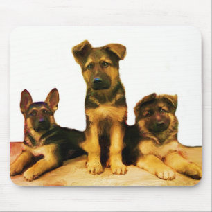 Schäferhundwelpen mousepad