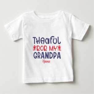Schaffe deinen eigenen Dank für meinen Großvater Baby T-shirt