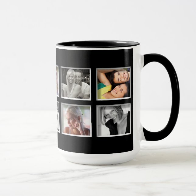 Schaffen-Ihr-Eigene Foto-Collagen-Kaffee-Tasse Tasse (Rechts)