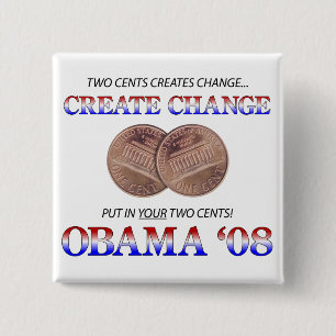 Schaffen Sie Änderung mit Obama Button