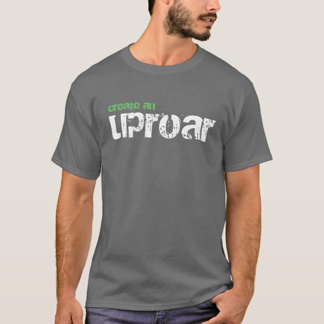 schaffen Sie einen Lärm, Stützfriedenskorpst-shirt T-Shirt (Vorderseite)