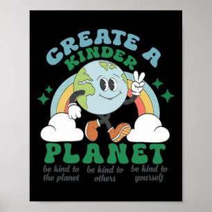 Schaffen Sie einen Tag auf dem Kinderplaneten Erde Poster