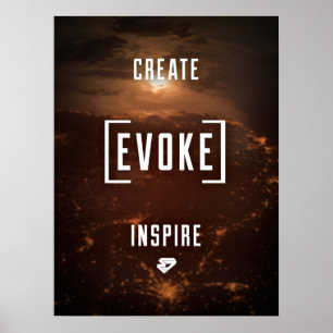 SCHAFFEN Sie. ERWÄHNEN Sie. INSPIRIEREN Sie. Poster