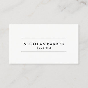 Schaffen Sie Ihr eigenes einfaches schlichtes Visitenkarte