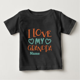 Schaffen Sie Ihr eigenes Ich Liebe mein Opa Baby T-shirt