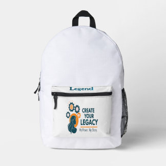 Schaffen Sie Ihr Vermächtnis Bedruckter Rucksack
