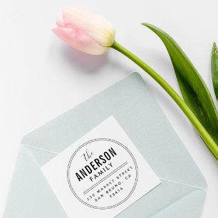 Schaffen Sie Ihre eigene Familienname-runde Permastempel