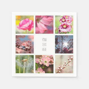 Schaffen Sie Ihre eigene Foto-Collage Serviette
