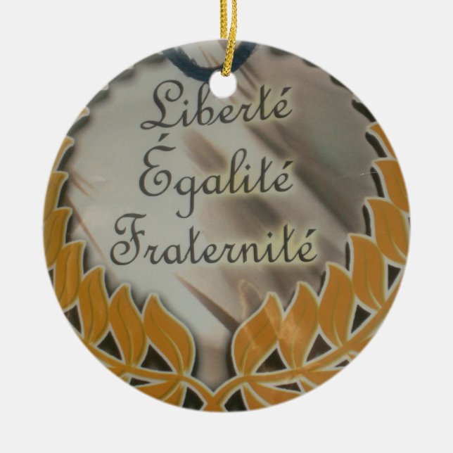 Schaffen Sie Ihre eigene Freiheitsgemeinschaft Keramikornament (Vorne)