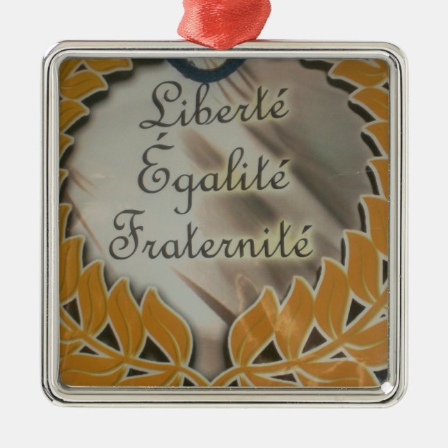 Schaffen Sie Ihre eigene Freiheitsgemeinschaft Silbernes Ornament (Vorne)