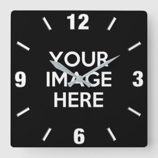 Schaffen Sie Ihre eigene Gewohnheit Quadratische Wanduhr
