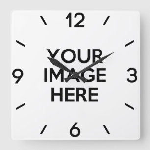 Schaffen Sie Ihre eigene Gewohnheit Quadratische Wanduhr